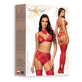 Ensemble lingerie Cristalyn Cherry - Beauty Night