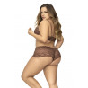 Shorty dentelle cacao grande taille Mapalé - Lingerie féminine