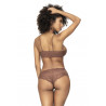 Ensemble lingerie dentelle Cacao Mapalé - top et tanga