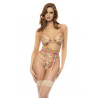 Ensemble lingerie 3 pièces dentelle Floral - Mapalé