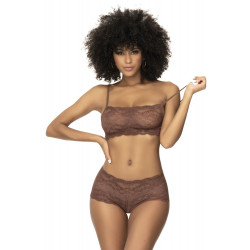 Shorty dentelle cacao Mapalé - Lingerie féminine