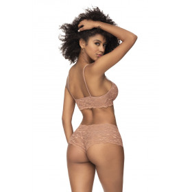 Shorty dentelle taupe Mapalé - Lingerie féminine