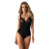 Body noir ultra-sexy Obsessive en dentelle fine & multistretch doux | Joli(e) Dessous