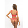 Soutien-gorge semi-corset rouge Axami V-11901