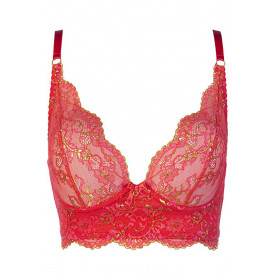 Soutien-gorge semi-corset rouge Axami V-11901