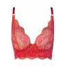Soutien-gorge semi-corset rouge Axami V-11901
