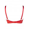 Soutien-gorge balconnet push-up rouge Axami V-12011