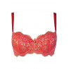 Soutien-gorge balconnet push-up rouge Axami V-12011