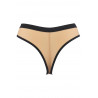 String dentelle noir beige Axami V-11898 – Collection florale