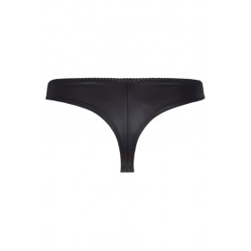 Tanga brésilien noir effet latex Axami V-12045 | Jolie-Dessous