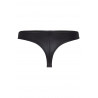 Tanga brésilien noir effet latex Axami V-12045 | Jolie-Dessous