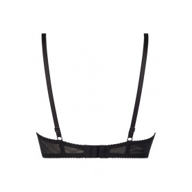 Soutien-gorge ouvert effet latex noir Axami V-12040 | Jolie-Dessous