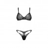 Ensemble lingerie noir Olianna 2 pièces – Obsessive