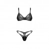 Ensemble lingerie noir Olianna 2 pièces – Obsessive