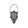Body ouvert noir Olianna en dentelle transparente – Obsessive