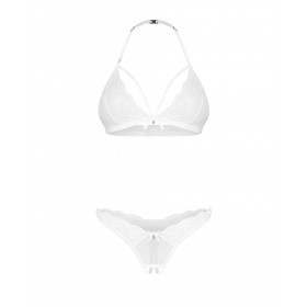 Weddya ensemble lingerie 3 pièces blanc | Obsessive
