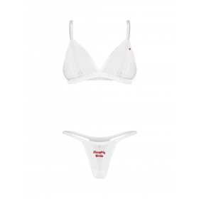 Weddya Bride ensemble lingerie 3 pièces blanc | Obsessive