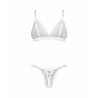 Weddya Bride ensemble lingerie 3 pièces blanc | Obsessive
