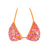 Haut Bikini Triangle Sequins Orange Axami V-12101