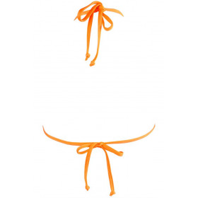 Haut Bikini Triangle Sequins Orange Axami V-12101