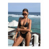 Culotte Bikini Sequins Noir Axami V-12113