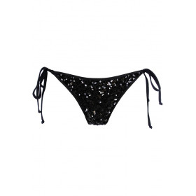 Culotte Bikini Sequins Noir Axami V-12113