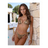 Haut Bikini Triangle Sequins Doré Axami V-12081