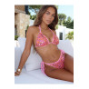 Haut Bikini Triangle Sequins Rose Axami V-12091