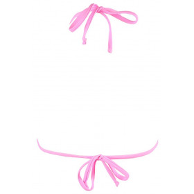 Haut Bikini Triangle Sequins Rose Axami V-12091