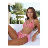 Culotte Bikini Sequins Rose Axami V-12093