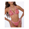 Culotte Bikini Sequins Rose Axami V-12093