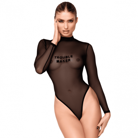 Body transparent noir F388 - Noir Handmade