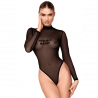 Body transparent noir F388 - Noir Handmade