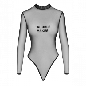 Body transparent noir F388 - Noir Handmade