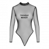 Body transparent noir F388 - Noir Handmade