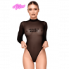 Body transparent noir F388 - Noir Handmade
