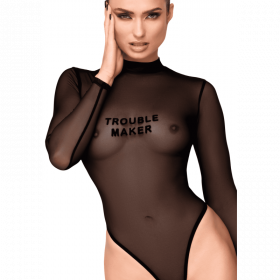Body transparent noir F388 - Noir Handmade