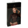 Top transparent noir F389 - Noir Handmade