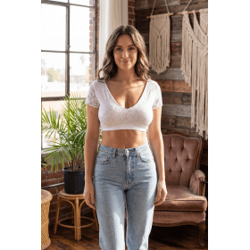 Top sexy court blanc réversible - Be Lily Mode