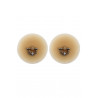 Cache-tétons piercing demi-anneau strass - peau claire
