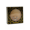 Cache-tétons piercing demi-anneau strass - peau claire
