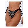 Culotte de bikini noir V-12133 - Axami