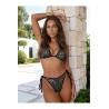 Culotte de bikini noir V-12133 - Axami