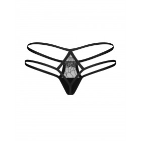 Culotte noire dentelle transparente Arrowel - Obsessive