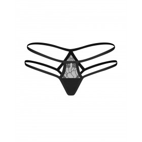 Culotte noire dentelle transparente Arrowel - Obsessive