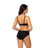 Soutien-gorge semi-rembourré noir Ikaria | Roza Lingerie