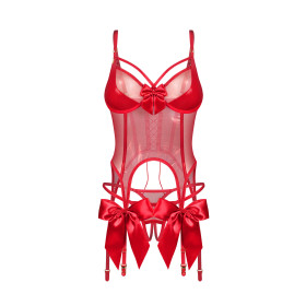 Gifty Red - Corset et String Obsessive | Joli(e) Dessous