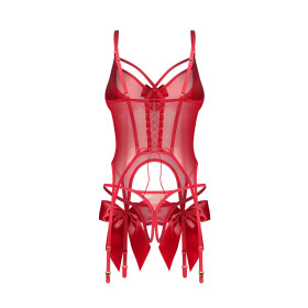 Gifty Red - Corset et String Obsessive | Joli(e) Dessous