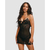 Nuisette noire Matildea Obsessive + string | Jolie Dessous