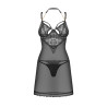 Nuisette noire Matildea Obsessive + string | Jolie Dessous
